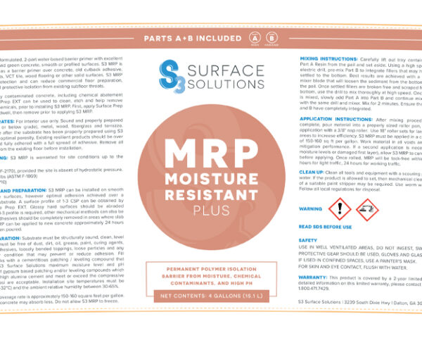 MRP-Moisture Resistant Plus